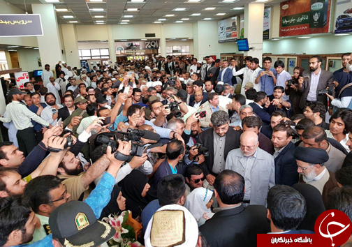 حجت&zwnj;الاسلام رئیسی وارد زاهدان  شد+ تصاویر