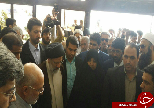 حجت&zwnj;الاسلام رئیسی وارد زاهدان  شد+ تصاویر