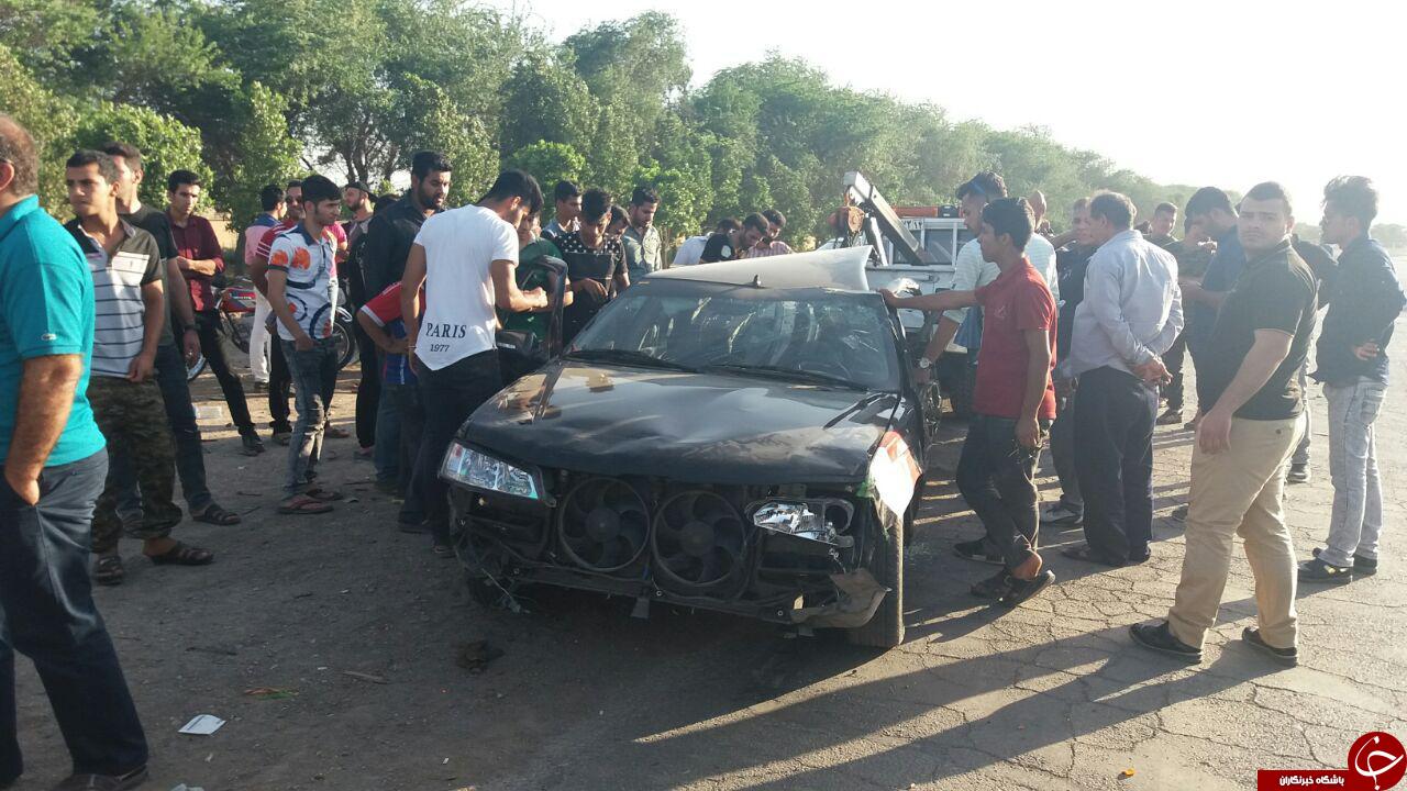 حرکات نمایشی پژو پارس حادثه آفرید + تصاویر