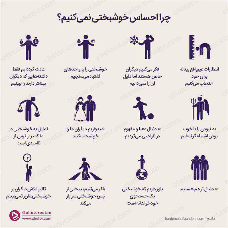چرا احساس خوشبختی نمی&zwnj;کنیم؟