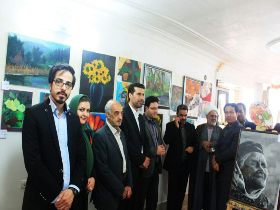 هنر جویان خرم دره ای آثار نقاشی خود را به نمایش گذاشتند