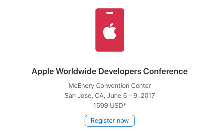 اپل دعوتنامه نطق اصلی WWDC 2017 را برای ۱۵ خرداد ماه ارسال کرد