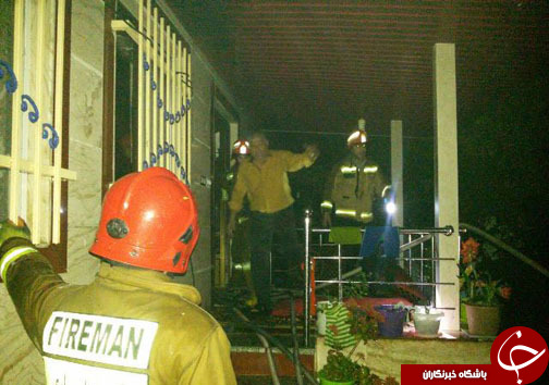 خسارت شدید آتش به منزل مسكونی