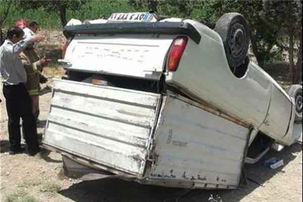 یک کشته دربرخورد وانت پیکان با کامیون