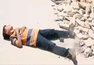 مانور آموزشی کودکان ادلب برای آمادگی با خطرات جنگ