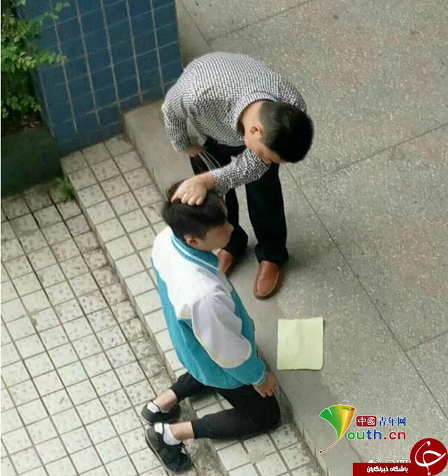 تنبیه عجیب دانش آموزان توسط معلم خشمگین + تصاویر