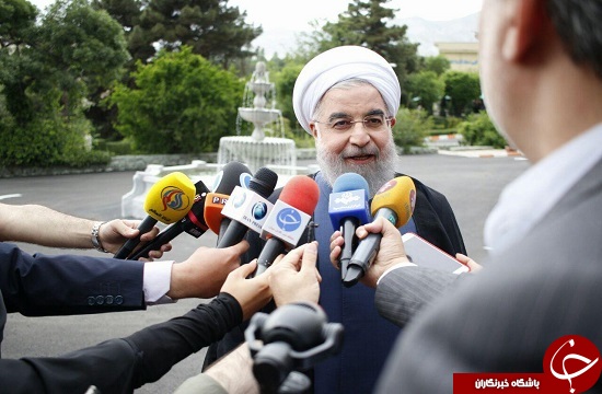 روحانی برای حضور در سومین مناظره وارد صدا و سیما شد+ تصویر