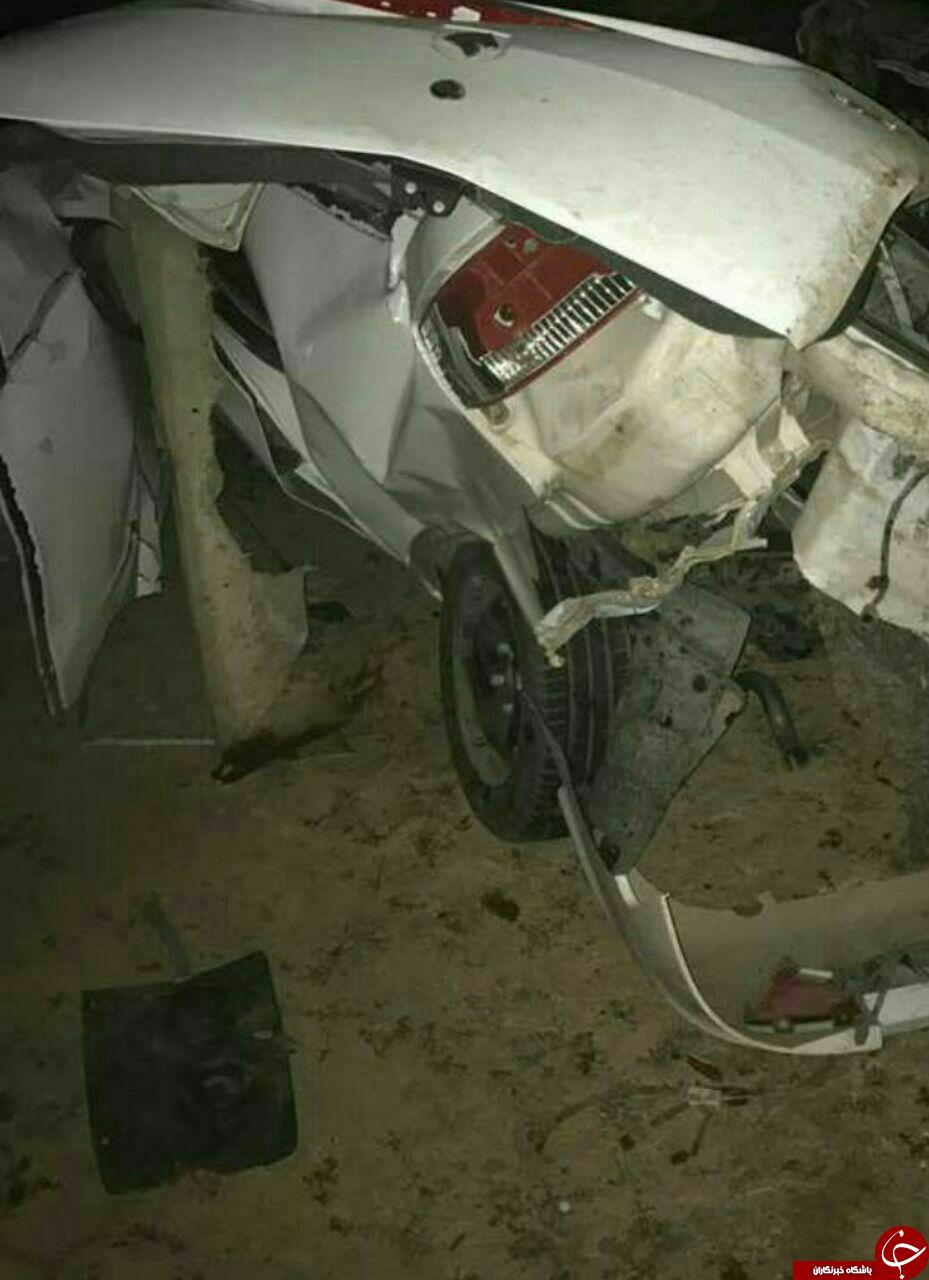 واژگونی رانا در محور سرچشمه - رفسنجان + تصاویر