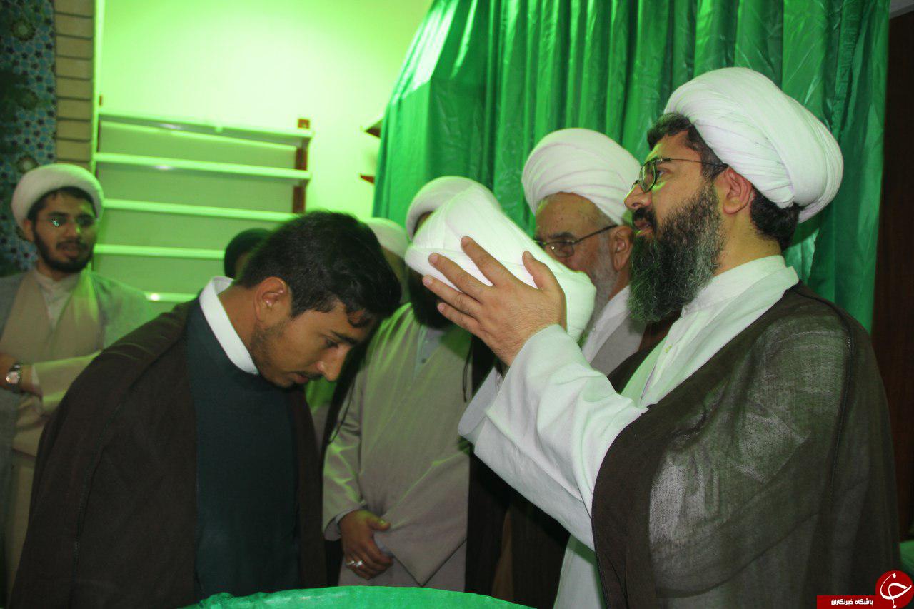 برگزاری مراسم معنوی عمامه گذاری در تربت جام+تصاویر