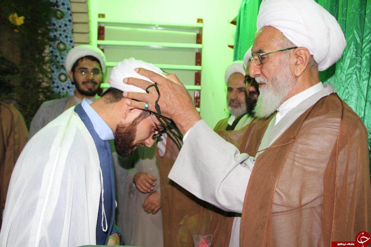 برگزاری مراسم معنوی عمامه گذاری در تربت جام+تصاویر