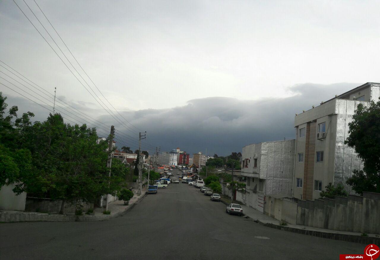 نمایی از آسمان ابری در بابل + تصاویر