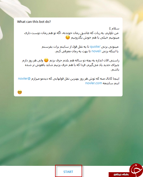 معرفی رباتی برای رمان دوستان فارسی زبان