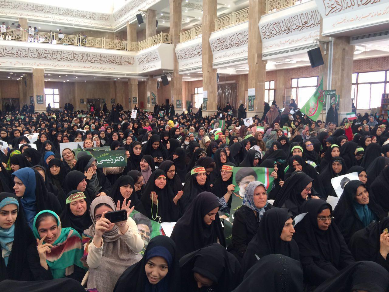 محل سخنرانی رییسی در گرگان+تصاویر