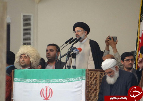 رییسی در میان هواداران گرگانی ؛ سایه جنگ را حضور قدرتمندانه مردم برداشت