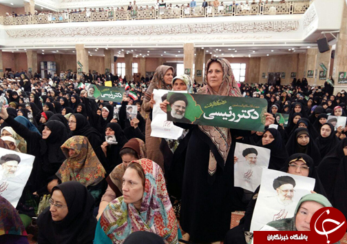 رییسی در میان هواداران گرگانی ؛ سایه جنگ را حضور قدرتمندانه مردم برداشت