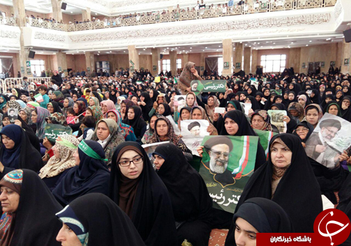 رییسی در میان هواداران گرگانی ؛ سایه جنگ را حضور قدرتمندانه مردم برداشت