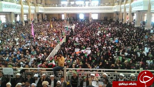 رییسی در میان هواداران گرگانی ؛ سایه جنگ را حضور قدرتمندانه مردم برداشت