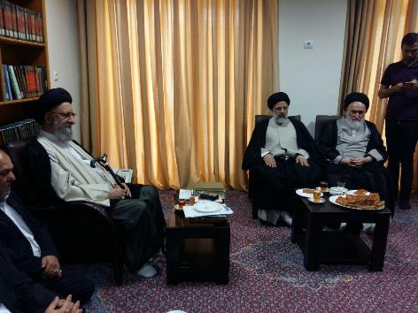 دیدار حجت الاسلام رییسی با آیت الله نورمفیدی