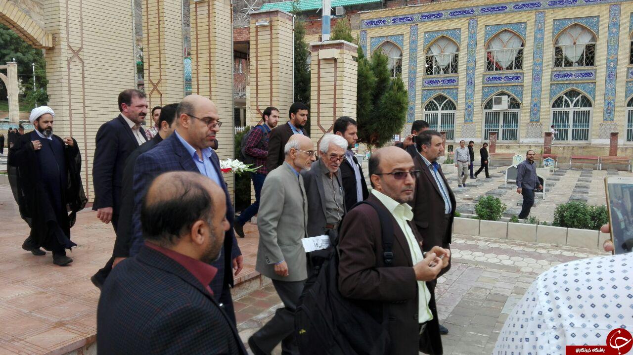 دیدار میرسلیم با خانواده شهدا و حضور در گلزار شهدای کرمان + تصاویر