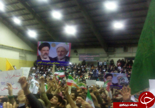 رئیسی وارد ورزشگاه عضدی رشت شد+تصاویر