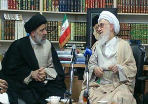 دیدار حجت الاسلام رییسی با آیت الله قربانی