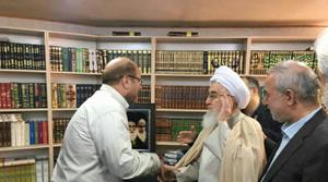 دیدار محمدباقر قالیباف با آیت الله قربانی