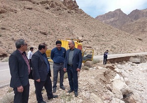 بازدید مدیرکل مدیریت بحران استان از مناطق سیل زده شهرستان بافق