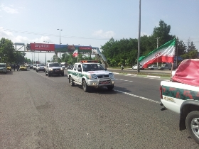 برگزاری مانور مشترک خودرویی یگان های حفاظت