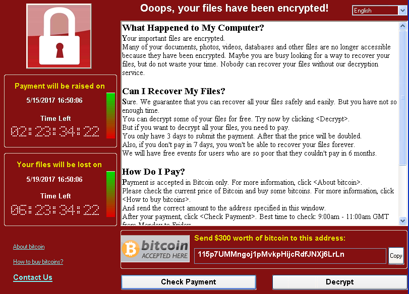 انتشار باج افزار wannacrypt عمدی یا سهوی/ سیستم عامل های بازنشسته در معرض خطر