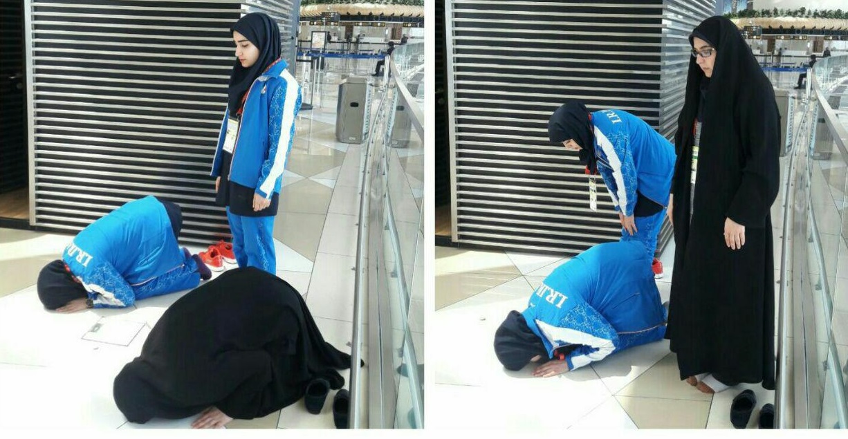 اقدام تحسین برانگیز بانوان ایرانی در باکو+عکس