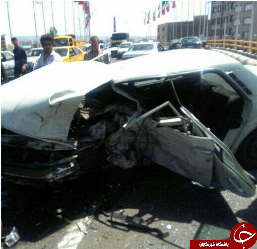 برخورد سه دستگاه خودرو  یک مصدوم برجای گذاشت