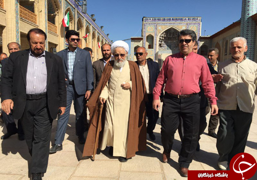 نماینده ولی فقیه در فارس رای خود را به صندوق انداخت + تصاویر