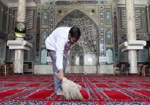 غبار روبی مساجد استان