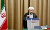 باشگاه خبرنگاران -رئیس قوه قضائیه رای خود را به صندوق انداخت + تصویر