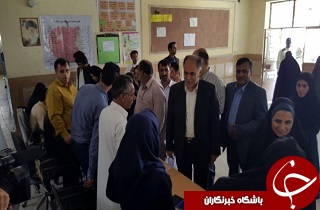 بازدید استاندار از شعب اخذ رای در زاهدان+تصاویر