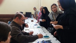 حضور ارامنه تبریز پای صندوق های رای