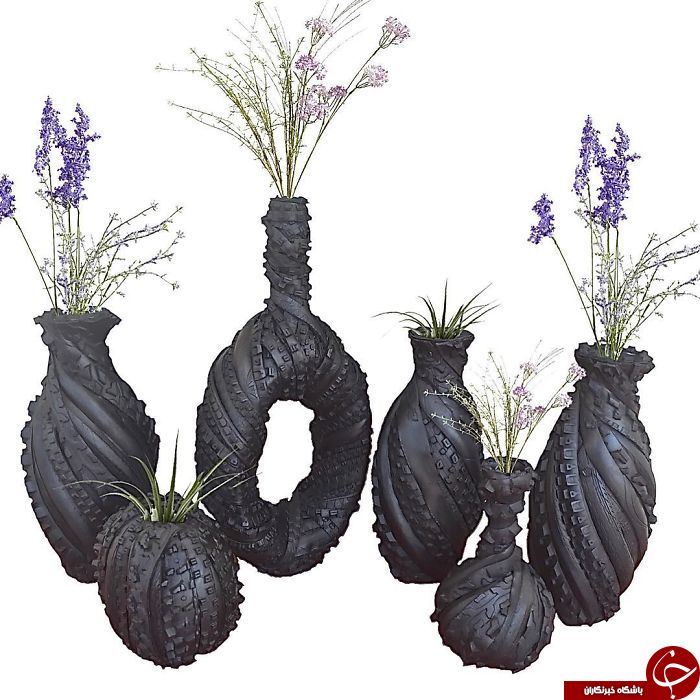 هنرنمایی جالب و باورنکردنی با تایر+تصاویر