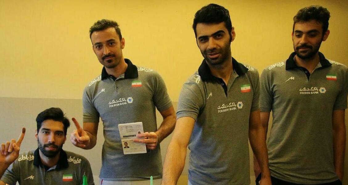 حضور ورزشکاران پای صندوق های رای انتخابات ریاست جمهوری