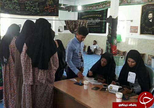 حضورپرشور اهل سنت و اقوام  هرمزگان مختلف در انتخابات + تصویر