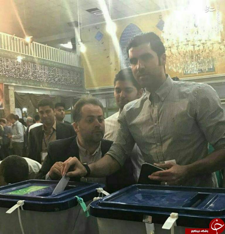 ستاره والیبال ایران پای صندوق رای+عکس