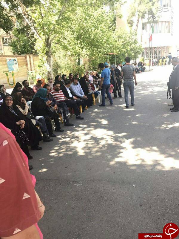صف رای جالب شیرازی‌ها +عکس