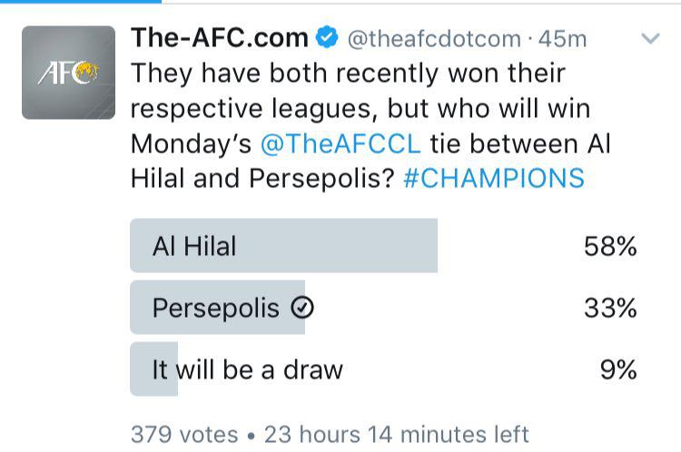 بازی فضای مجازی پرسپولیس - الهلال را، عربستان برد//////