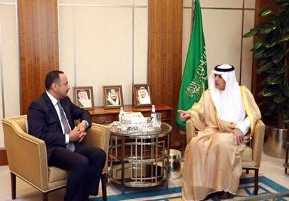 ملاقات وزیر مالیه با وزير امور خارجۀ عربستان سعودى