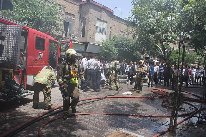 حریق در کفاشی باغ سپهسالار