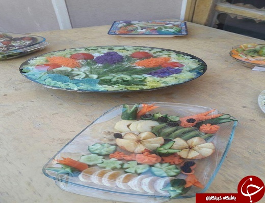 جشنواره سالاد میوه و سبزیجات همزمان باهفته سلامت دراردکان+تصویر