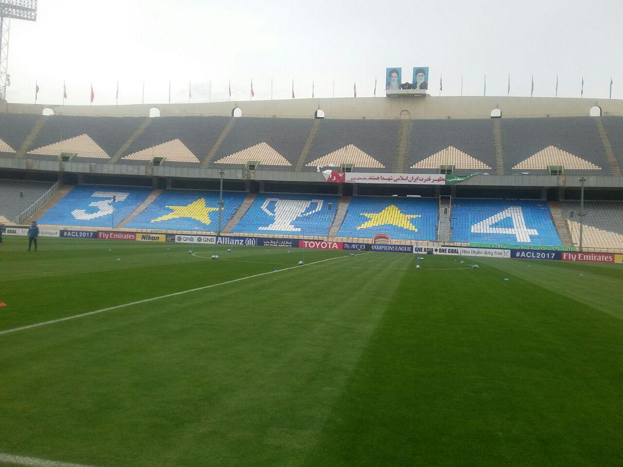 طرح موزاييكى استقلالى ها در ديدار با الاهلى امارات