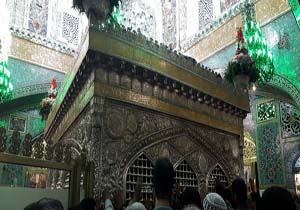 ضریح مطهر امام رضا (ع) در روز بعثت پیامبر (ص) + فیلم