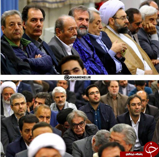 عکس/ حضور بازیگران سینما در دیدار امروز رهبرانقلاب