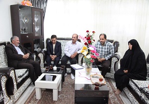 دیداررییس سازمان جهاد کشاورزی آذربایجان غربی با خانواده شهید جهادگرمحرم پور خلیل