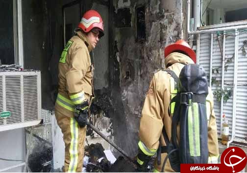 حريق منزل مسكونی بدون تلفات جانی +تصاویر